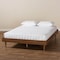 Baxton Studio Rina Mid-Century Ash Walnut Finished Queen Size Wood Bed Frame 159-9814 - alternate 7